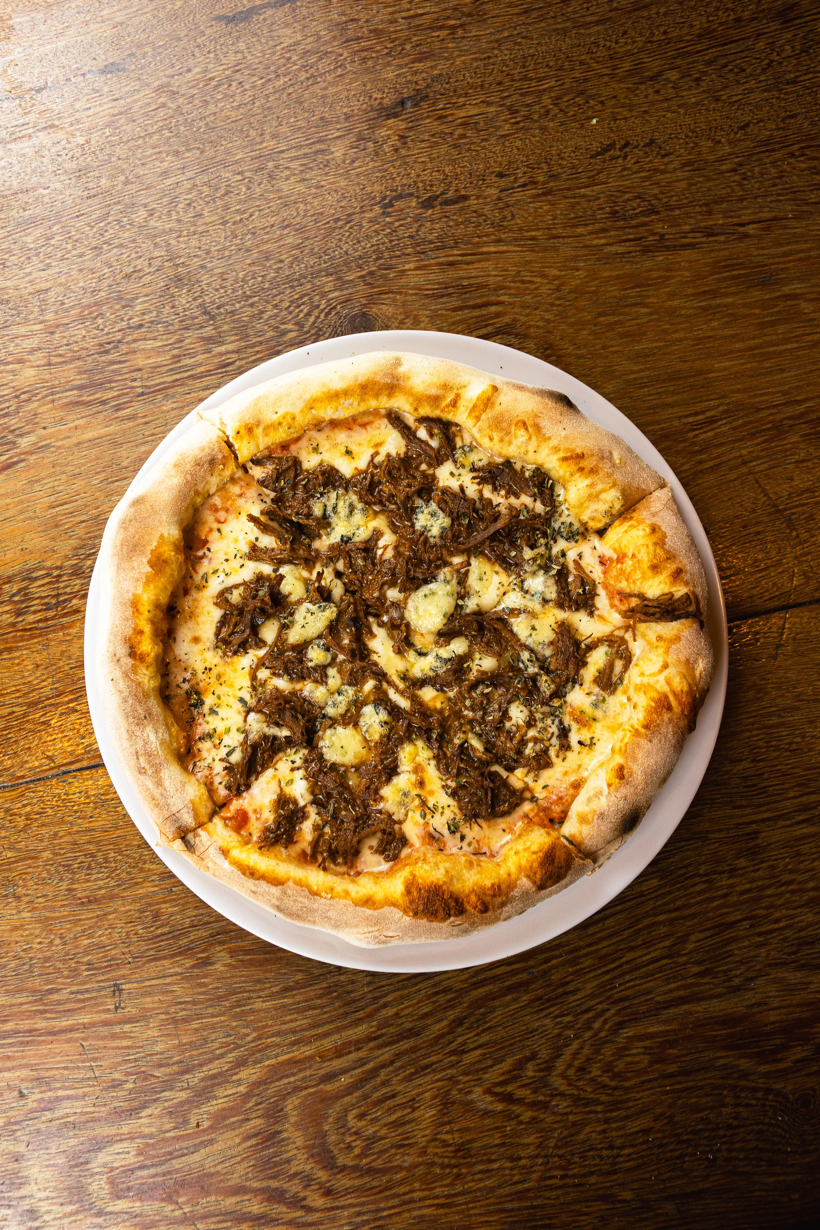 Pizza Carne de Panela aos 4 Queijos